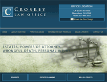 Tablet Screenshot of croskeylaw.com